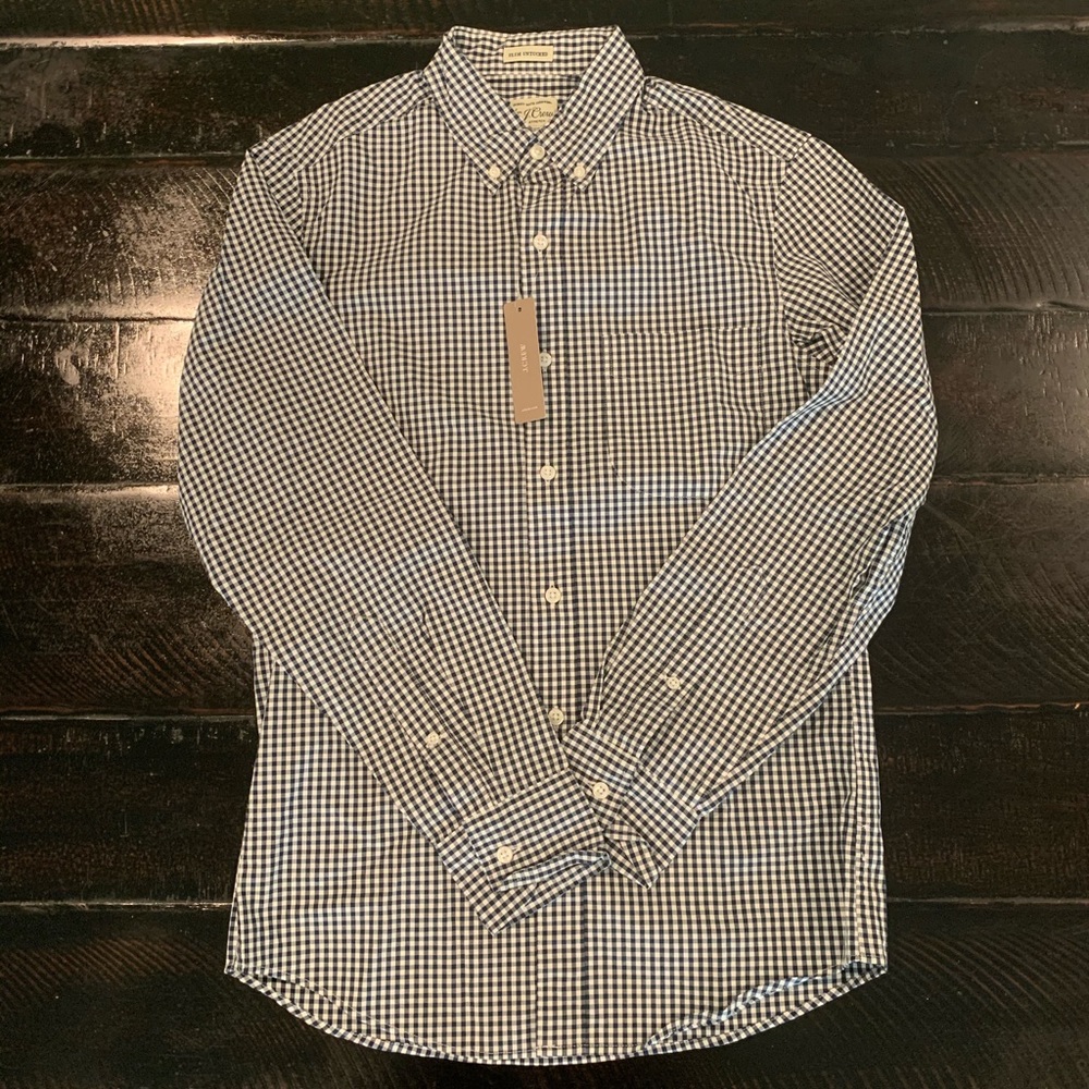 Jcrew Men’s Slim Untucked Fit Secret Wash Shirt